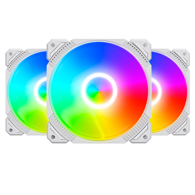 TrueNort Pc Case Fan 120mm RGB 6Pin 12V 3W White, Single Fan | LJ-120 TrueNort Pc Case Fan 120mm RGB 6Pin 12V 3W White, Single Fan | LJ-120